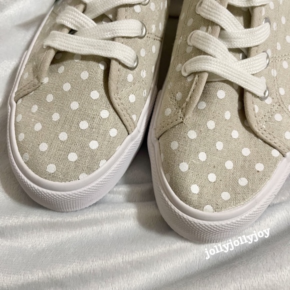 Torrid Natural Polka Dot Canvas Sneaker 9WW - Picture 4 of 12